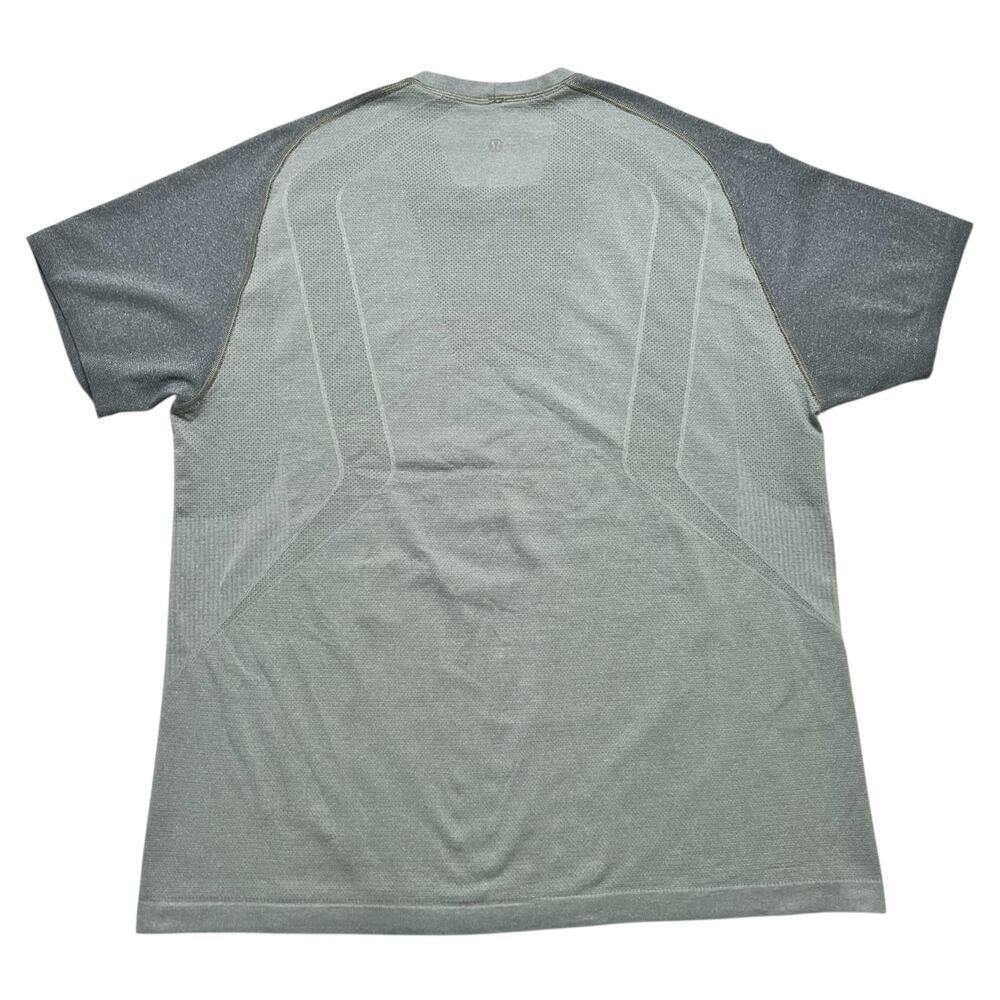 Lululemon Men's Gray Two Tone Raglan Sleeve SS Activewear T-Shirt - XL - sport - Picture 6 of 9